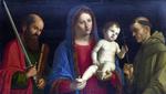 欧洲12-19世纪油画六_Giovanni Battista Cima da Conegliano - The Virgin and Child with Saint Paul and Saint Francis